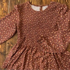 Floral Smocked Peplum Top Blouse